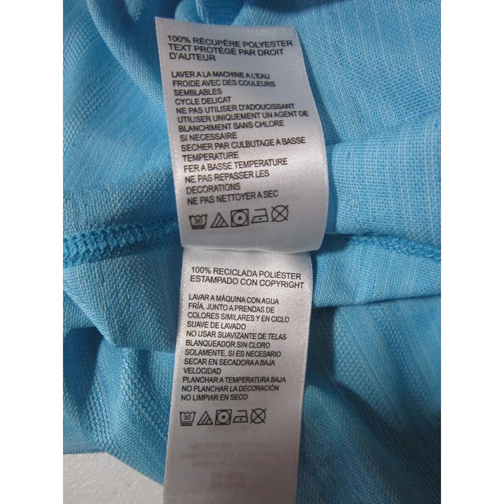 Tommy Bahama Men's Small Bowtie Blue Palm Boulevard Performance Crew T-Shirt - Picture 5 of 6